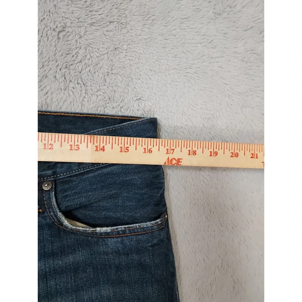Abercrombie & Fitch Jeans Men 31x30 The A&F Slim Boot Button Fly Blue Button Fly
